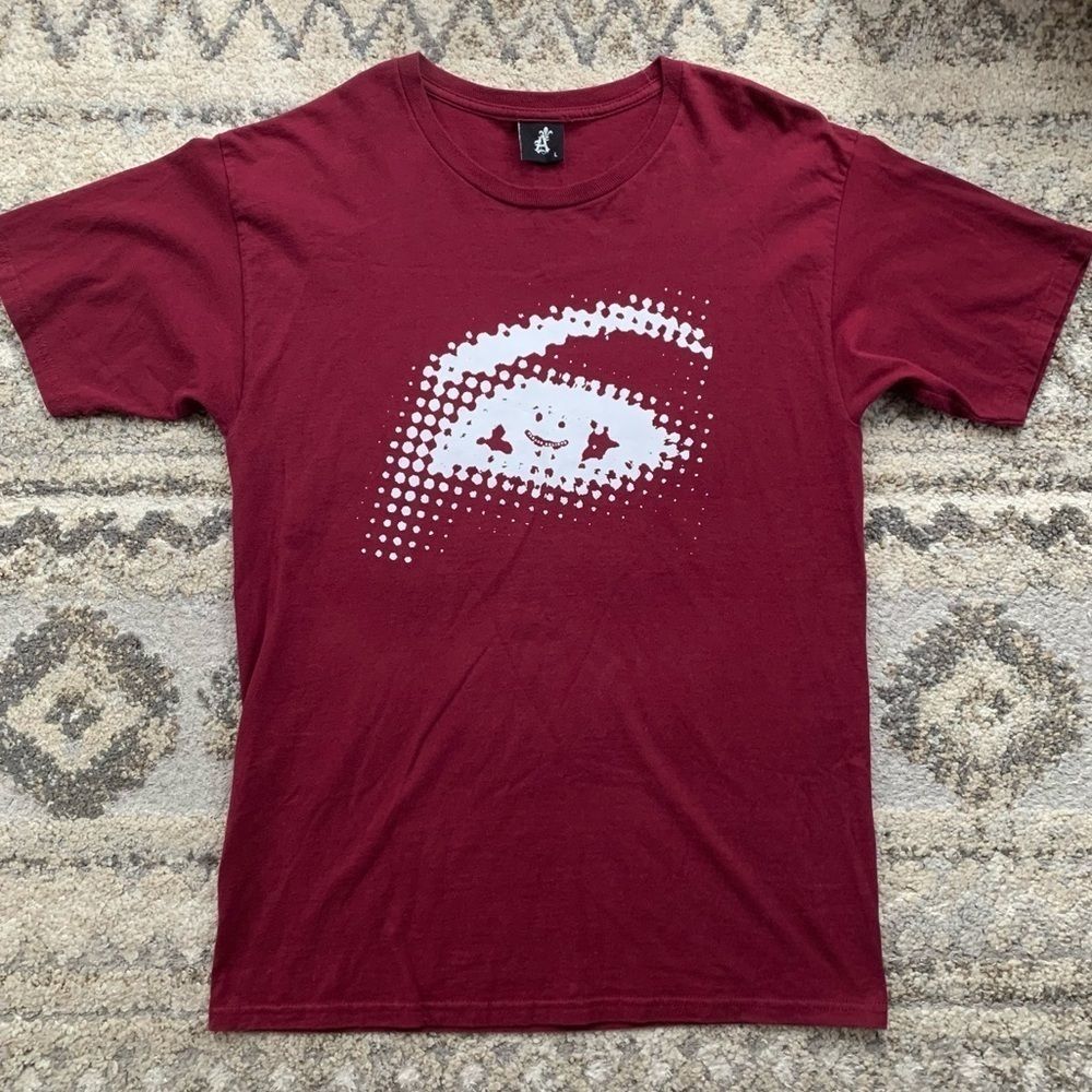 Saint Alfred Maroon Graphic Short Sleeve T-Shirt Large